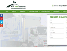 Tablet Screenshot of nycgreenlinemovers.com